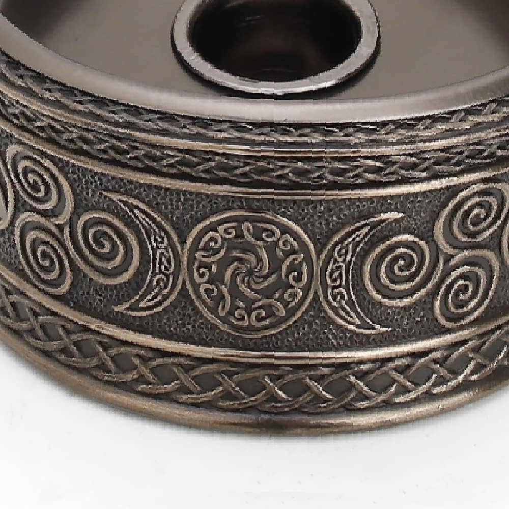 Veronese Design 2 3/8" Tall Celtic Knot Triple Moon Goddess Sigil Votive Candle Holder