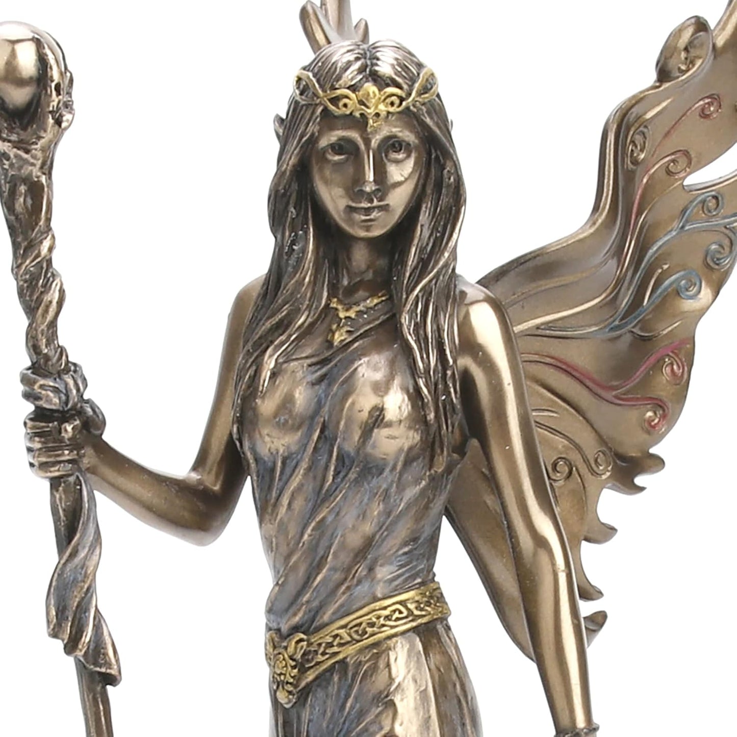 Veronese Design 9" Aine The Celtic Faery Queen of Summer Love Resin Statue Bronze Finish