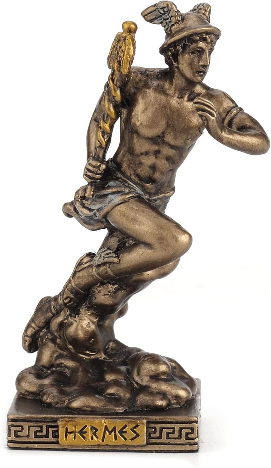 Veronese Design Greek Gods Miniature Figurine (Hermes, Bronze)