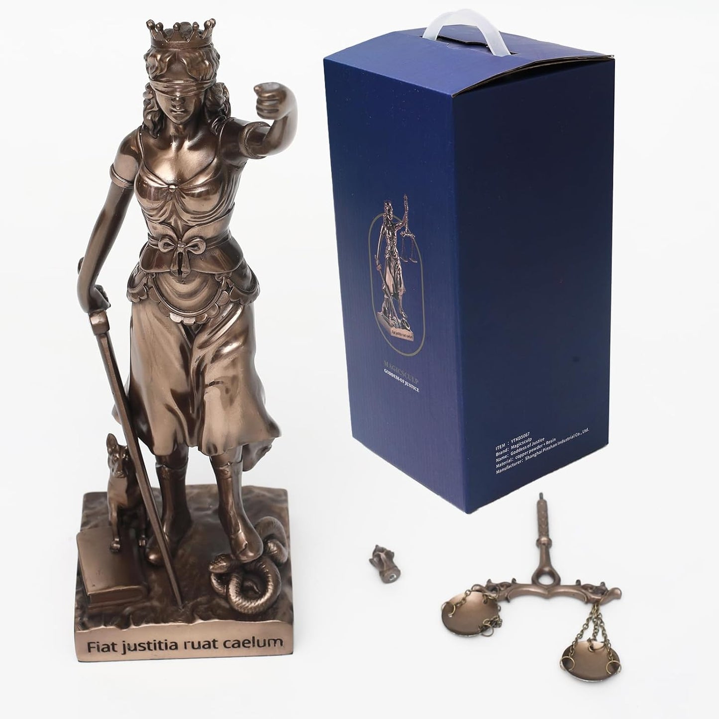 The Lady Justice Statue - Greek Roman Goddess of Justice 12.9inch Museum Grade Collectible Figurine