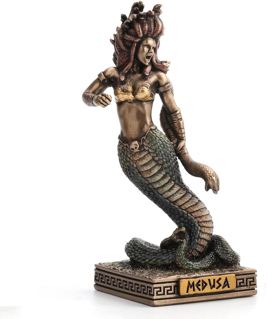 Veronese Design Medusa The Gorgon Resin Hand Painted Miniature Figurine