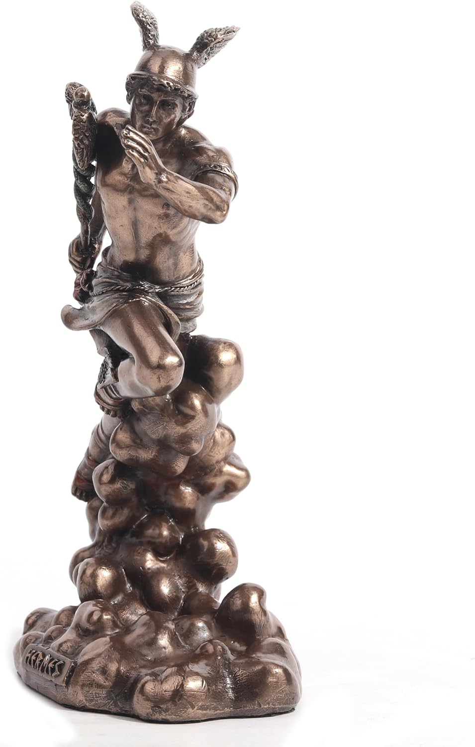 Veronese Design 6 1/8 Inch Hermes Greek Herald of The Gods Cold Cast Resin Bronze Finish Sculpture Figurine