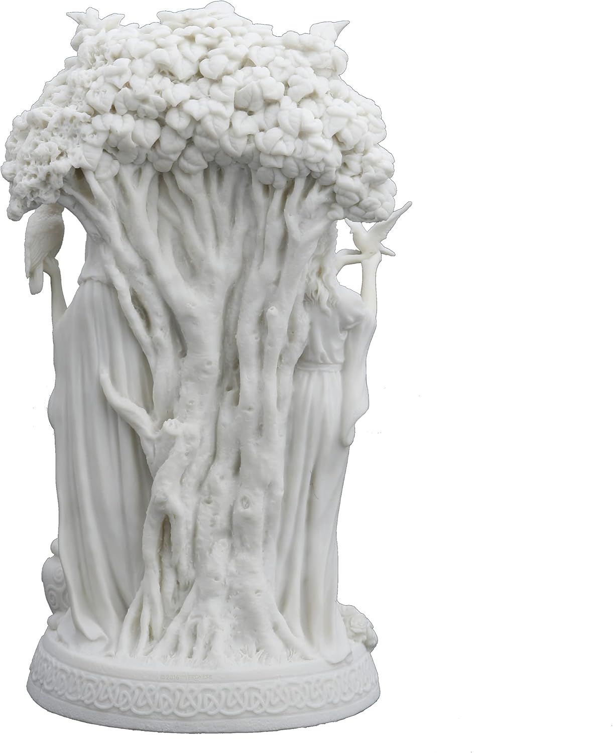 10.5" Tall Danu Irish Triple Goddess of The Tuatha De Danann Resin Statue White Finish Statue