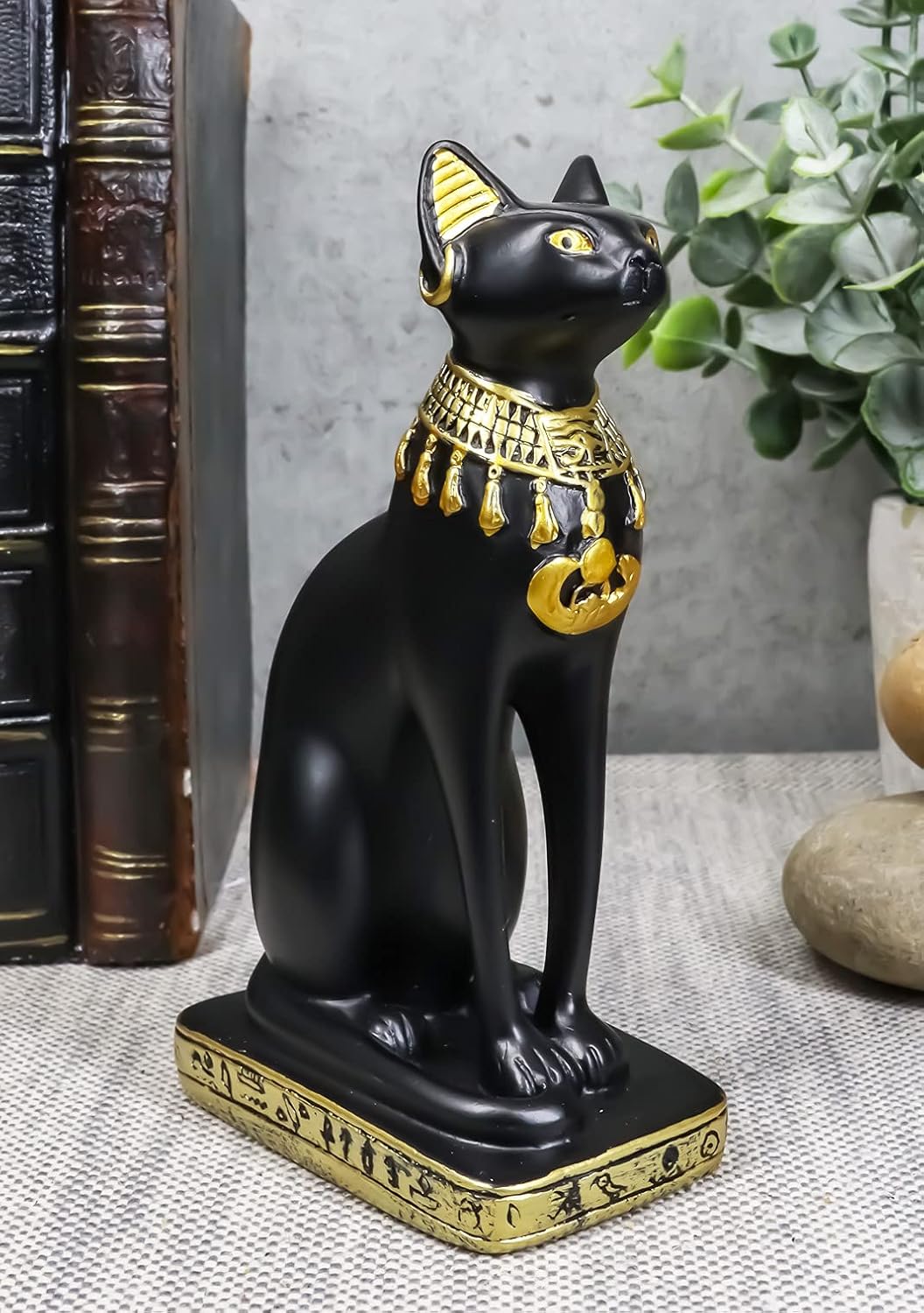 Ebros Small Egyptian Classical Goddess Bastet Statue 5"Tall Gods Of Egypt Deity Ubasti Bast Cat Figurine