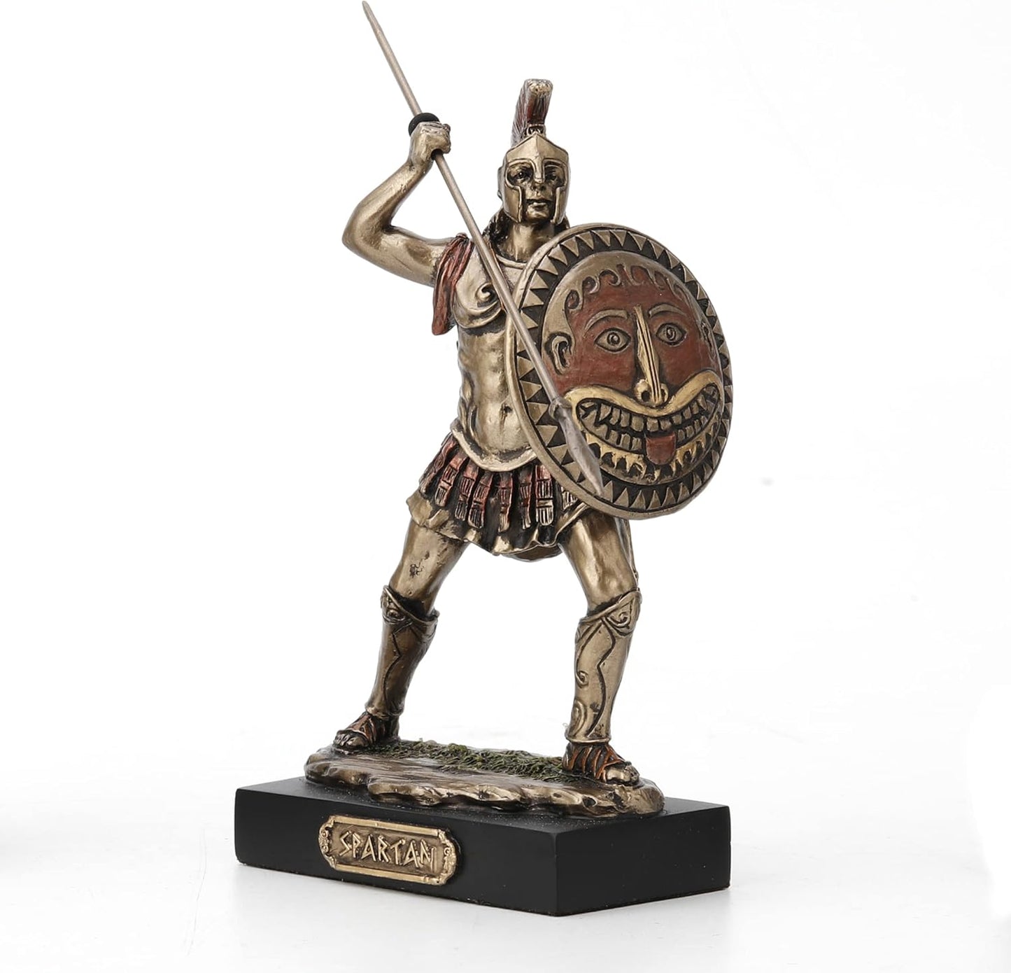 Veronese Design 4 7/8" Spartan Warrior Miniature Figurine Hand Painted Resin Statue