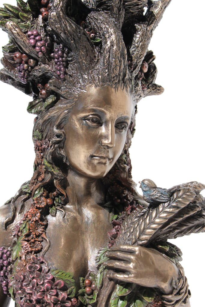 Gaia the Greek Primordial Goddess Of Earth Cold Cast Bronze