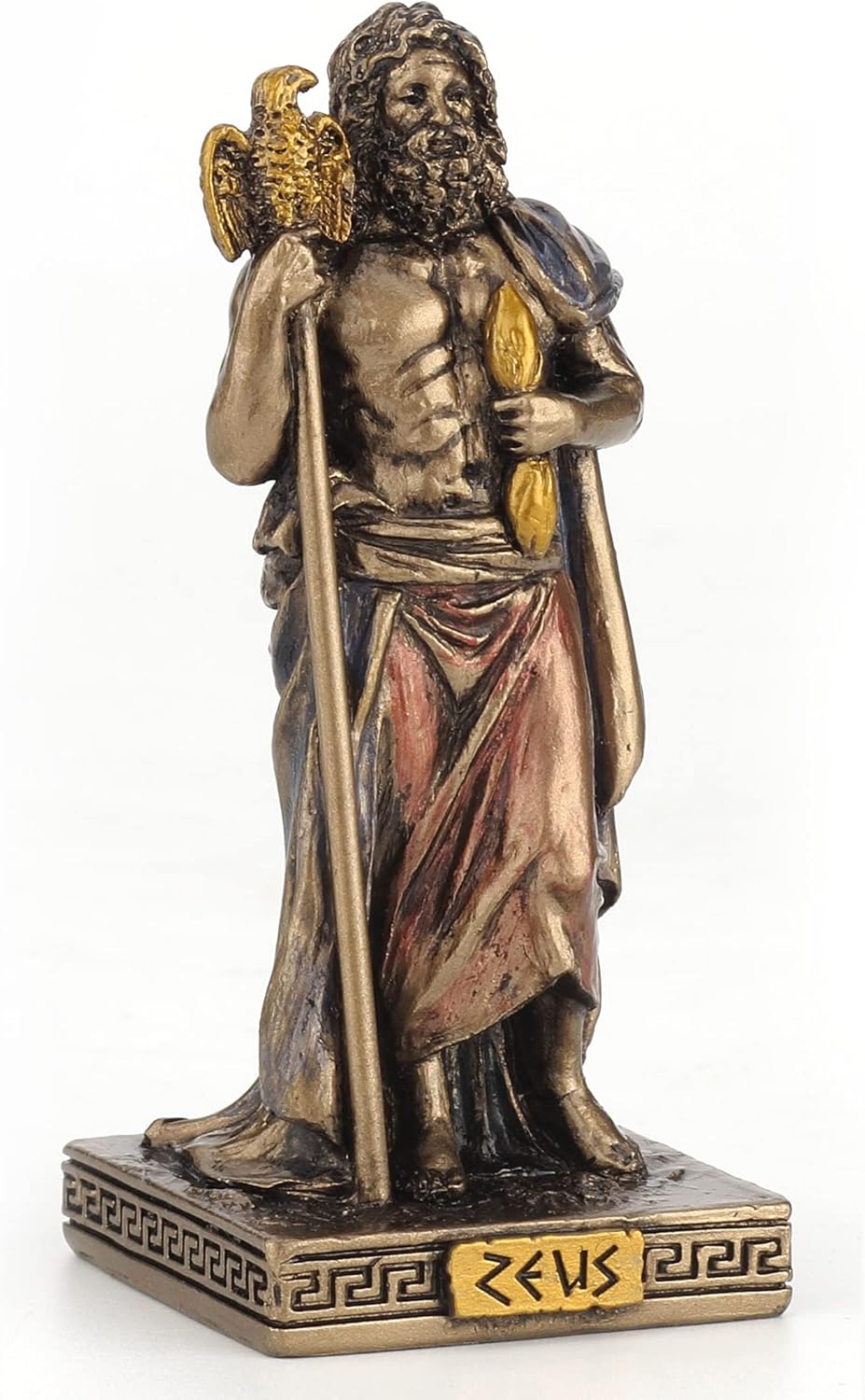 Veronese Design Zeus The God of The Sky Miniature Figurine, Black (WU77437AP)