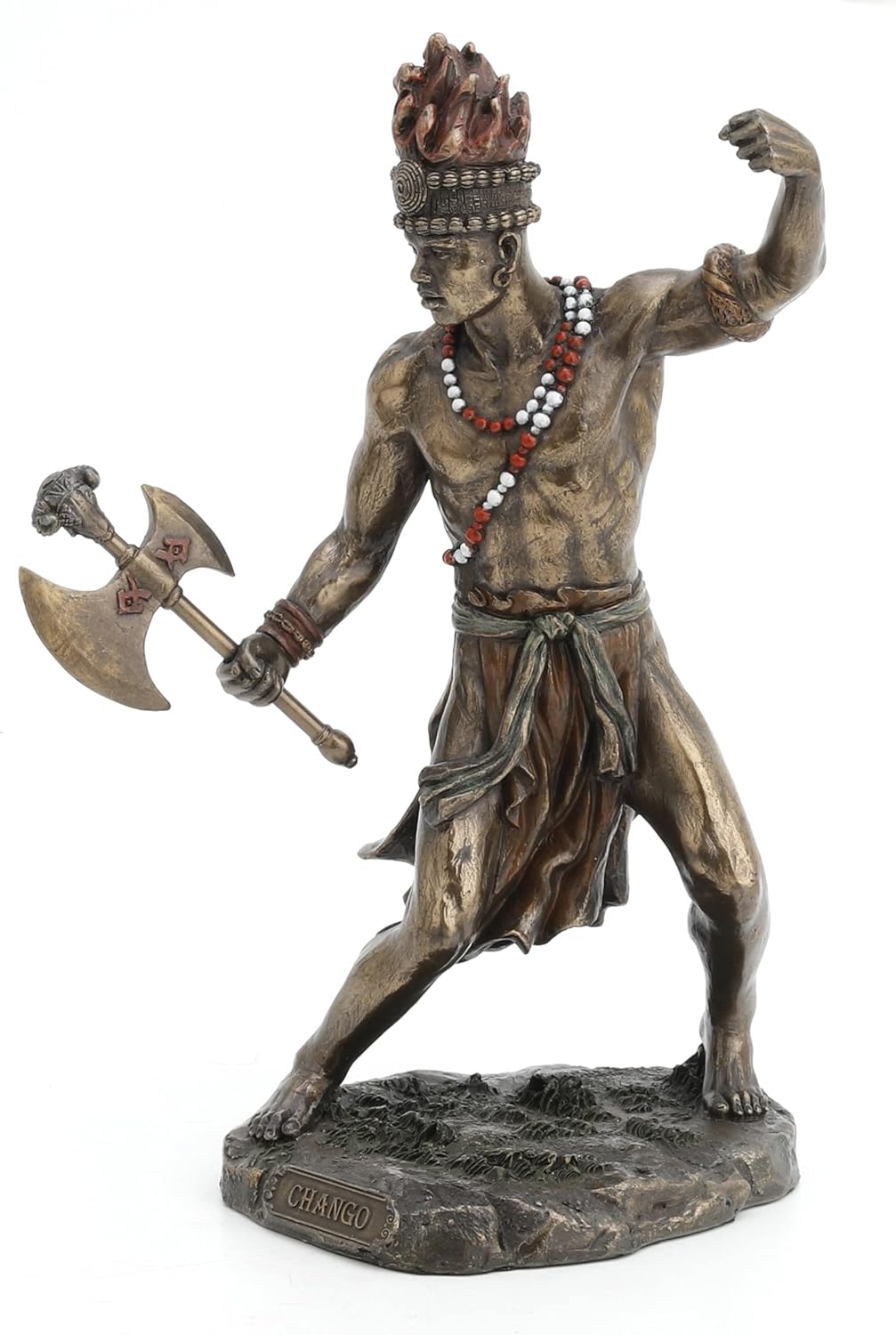 Unicorn Studios African God of Lightning and War Chango Shango Statue Voodoo Santeria