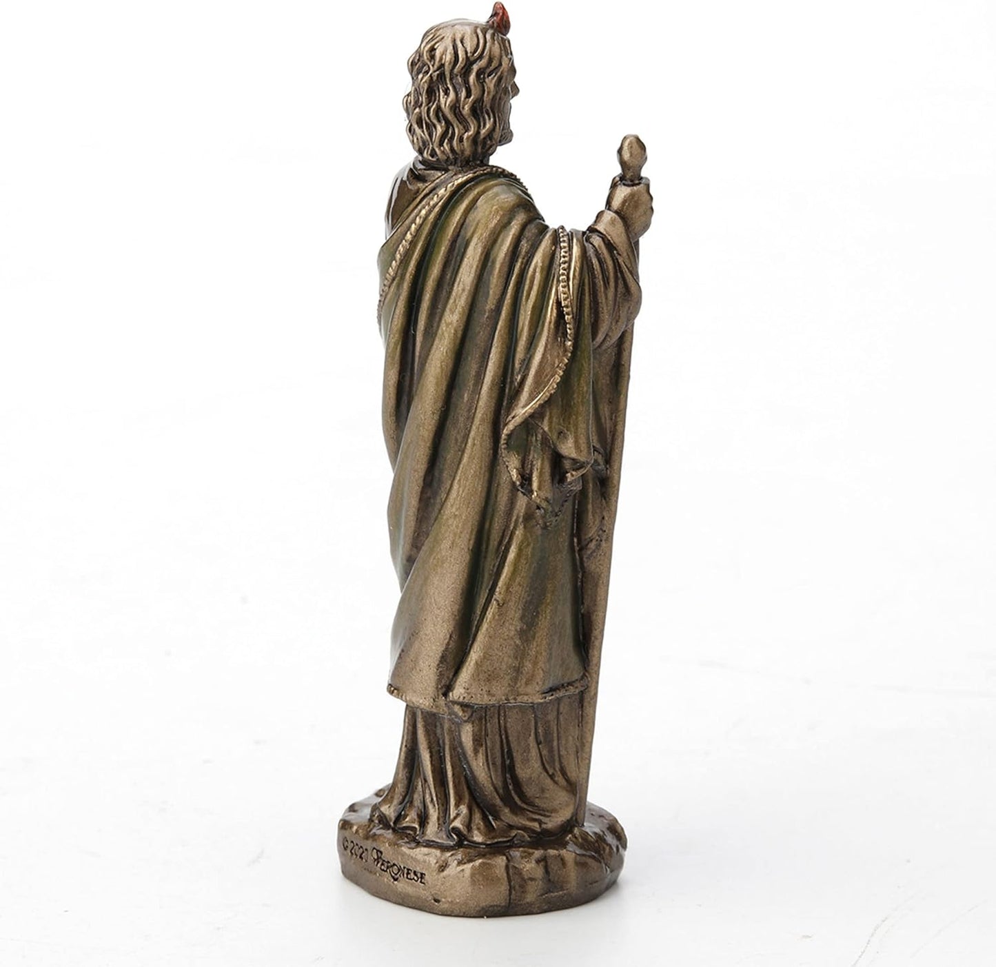 Veronese Design 3 3/8" Saint Jude The Apostle Resin Miniature Statue Hand Painted Bronze Finish