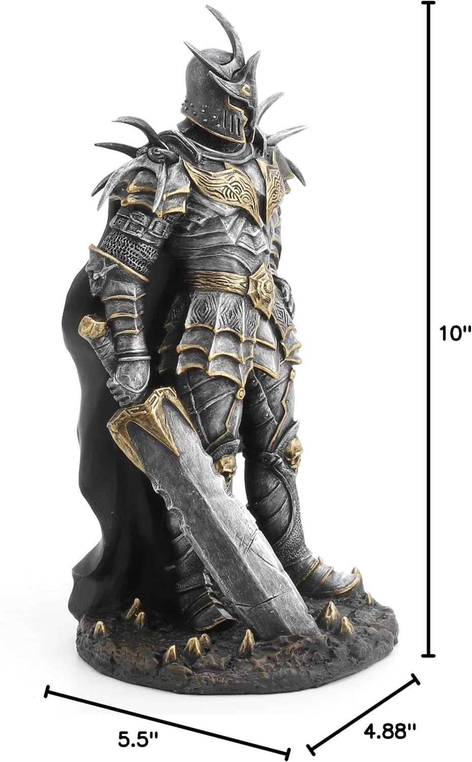 Veronese Design 10" Armoured Lich King with Great Sword Resin Sculpture Hand Painted Finish