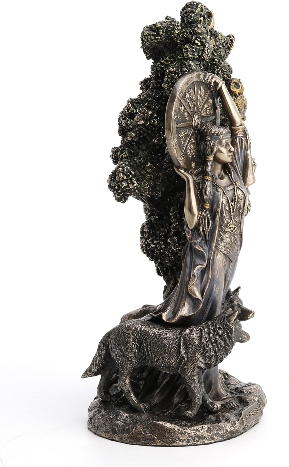 Veronese Design 9.5" Arianrhod The Goddess of Fate Cold Cast Resin Antique Bronze Finish Statue