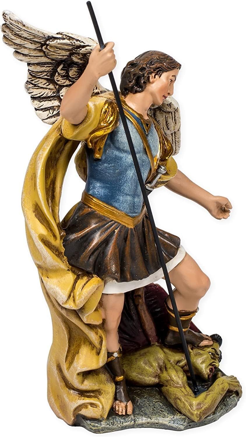 Joseph's Studio Renaissance Collection by Roman Exclusive St. Michael The Archangel Defeating Satan Figurine, 7.25-Inch