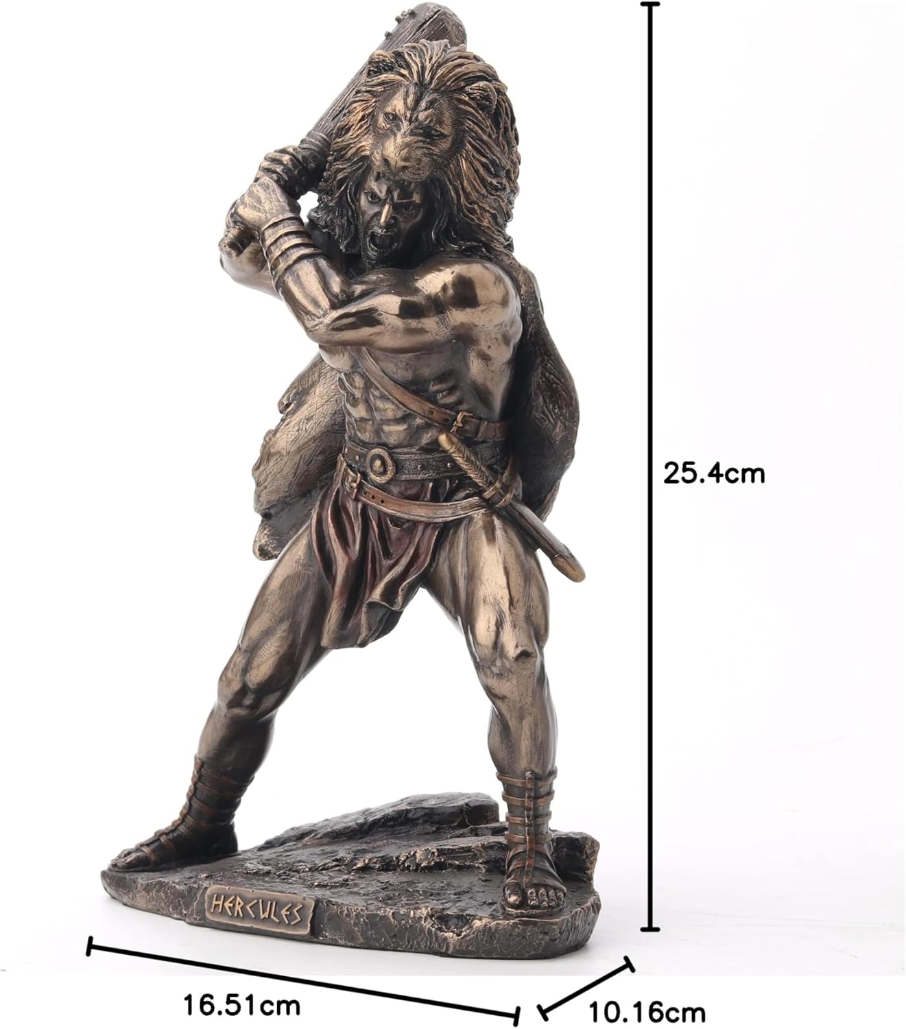 Veronese Design 10 Inch The Triumph of Hercules Polystone Statue Bronze Finish