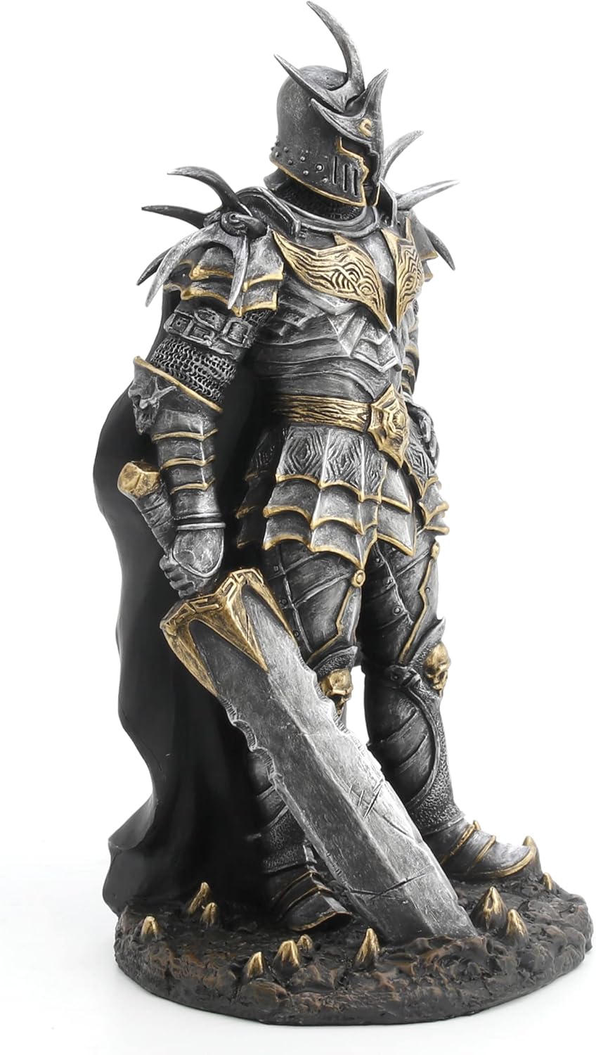 Veronese Design 10" Armoured Lich King with Great Sword Resin Sculpture Hand Painted Finish