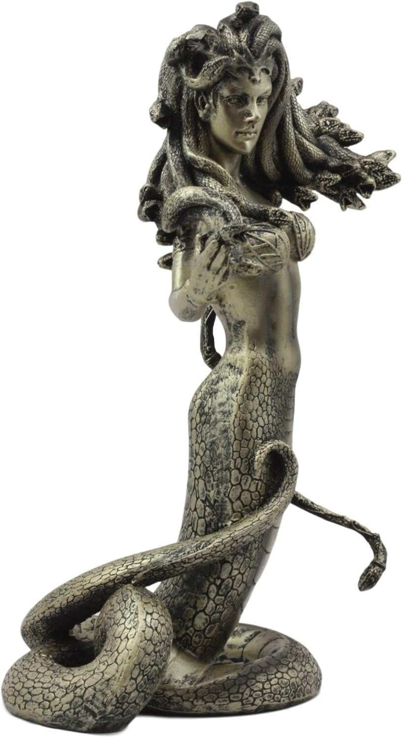 Ebros Greek Mythology The Seductive Spell Of Medusa Statue 20cm Tall Temptation Of The Demonic Goddess Medusa Gorgonic Sister Figurine