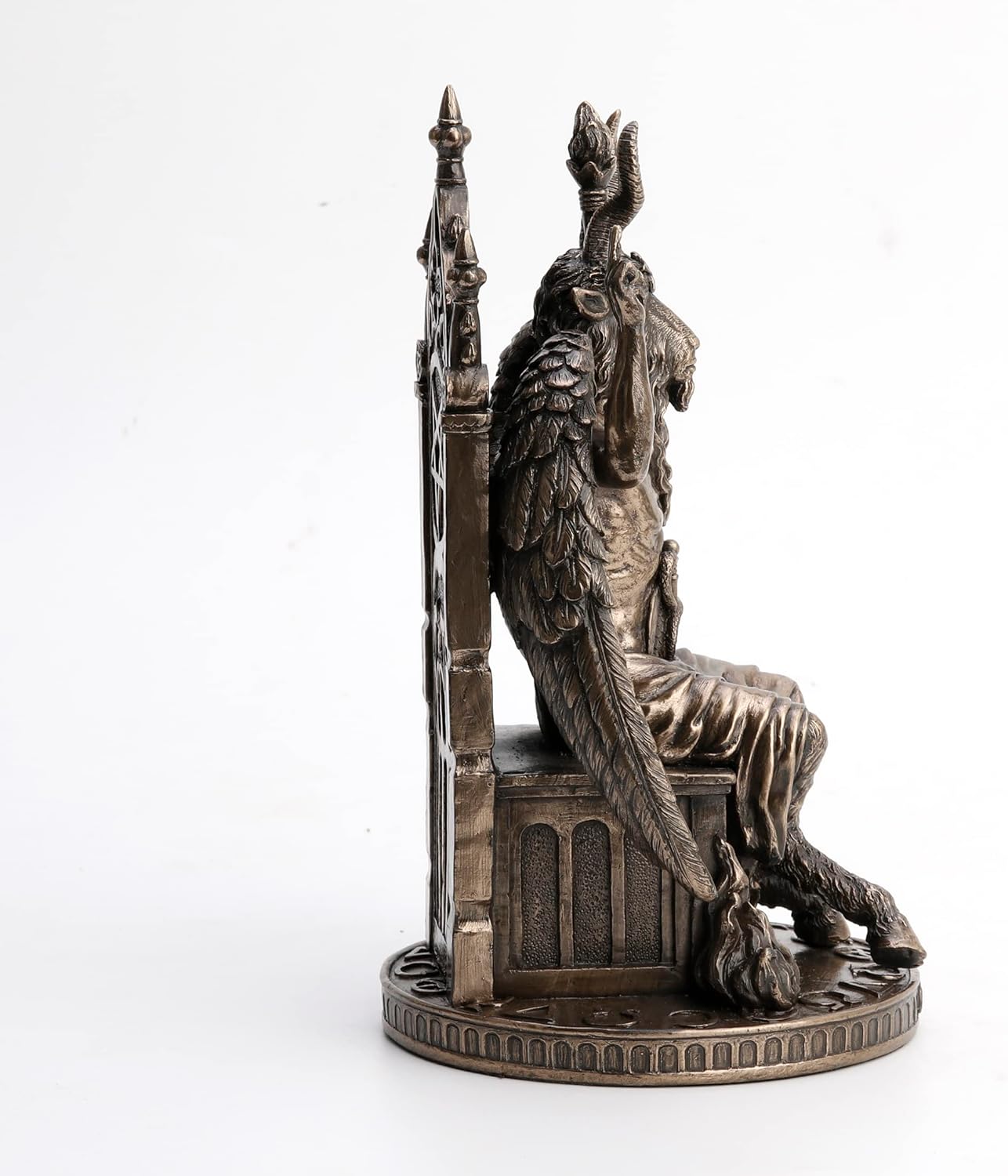 Veronese Design 9 1/2 Inch Statue of Baphomet Resin Statue Antique Bronze Occult Gift