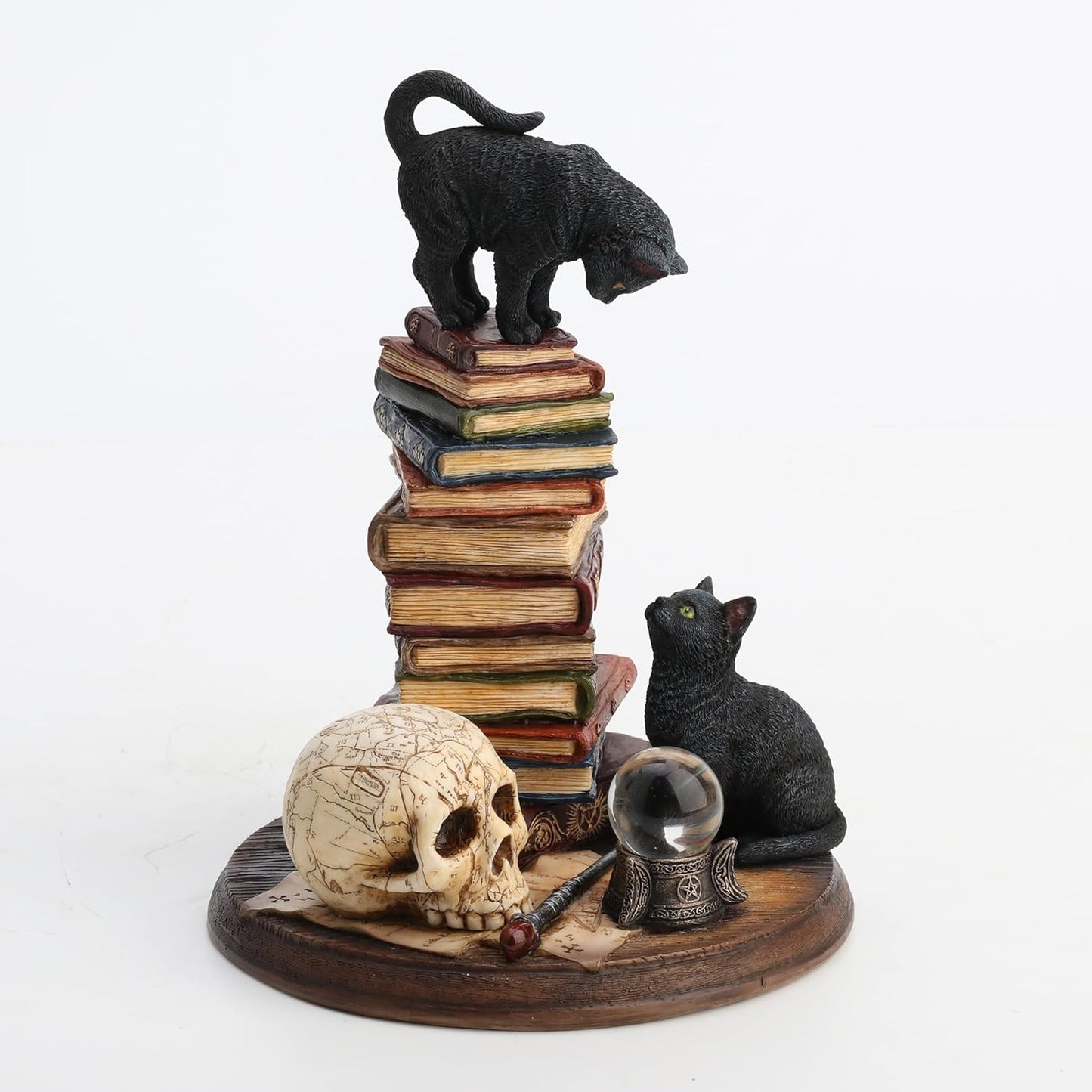 Veronese Design 7 1/4 Inch The Moral High Ground Resin Cat Figurine Hand Painted Finish