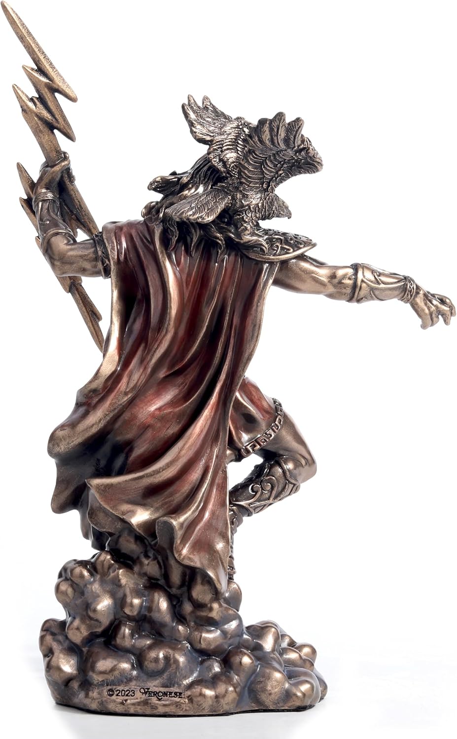 Veronese Design 7 1/2 Inches Zeus The Greek God of The Sky Cold Cast Resin Bronze Finish Sculpture Figurine