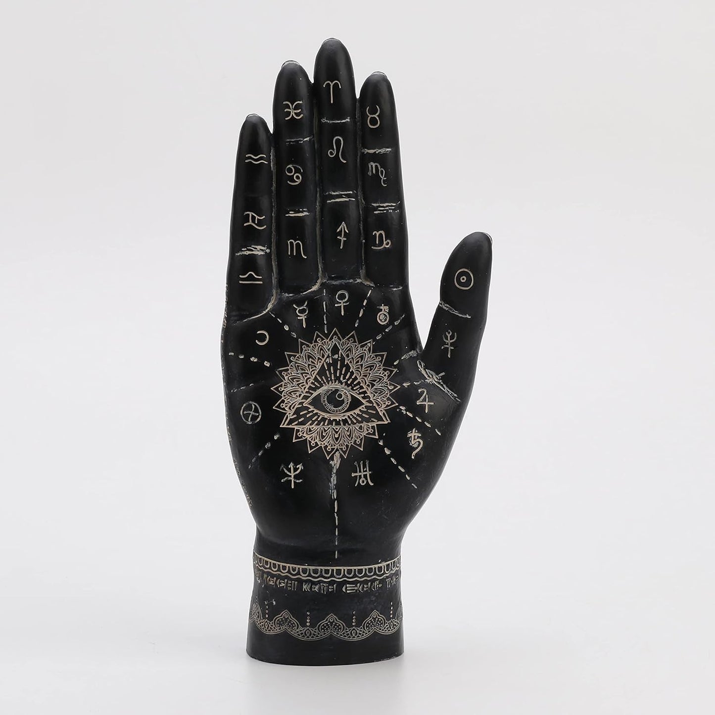 Veronese Design 9 1/2" Mystic Eye of Providence Hamsa Hand Resin Figurine