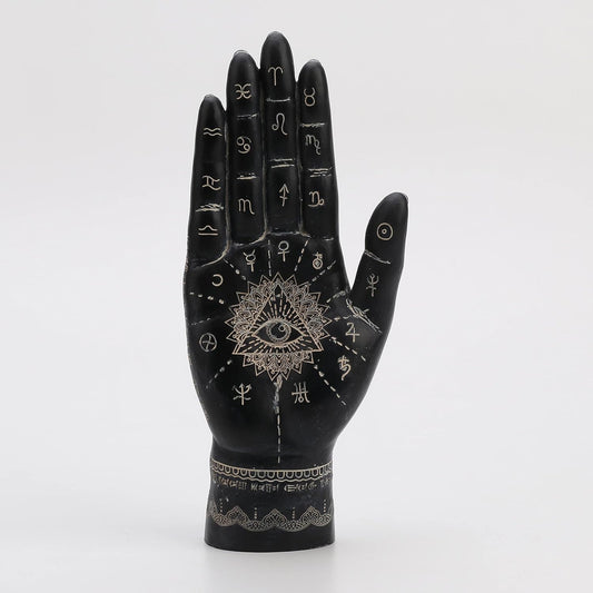 Veronese Design 9 1/2" Mystic Eye of Providence Hamsa Hand Resin Figurine