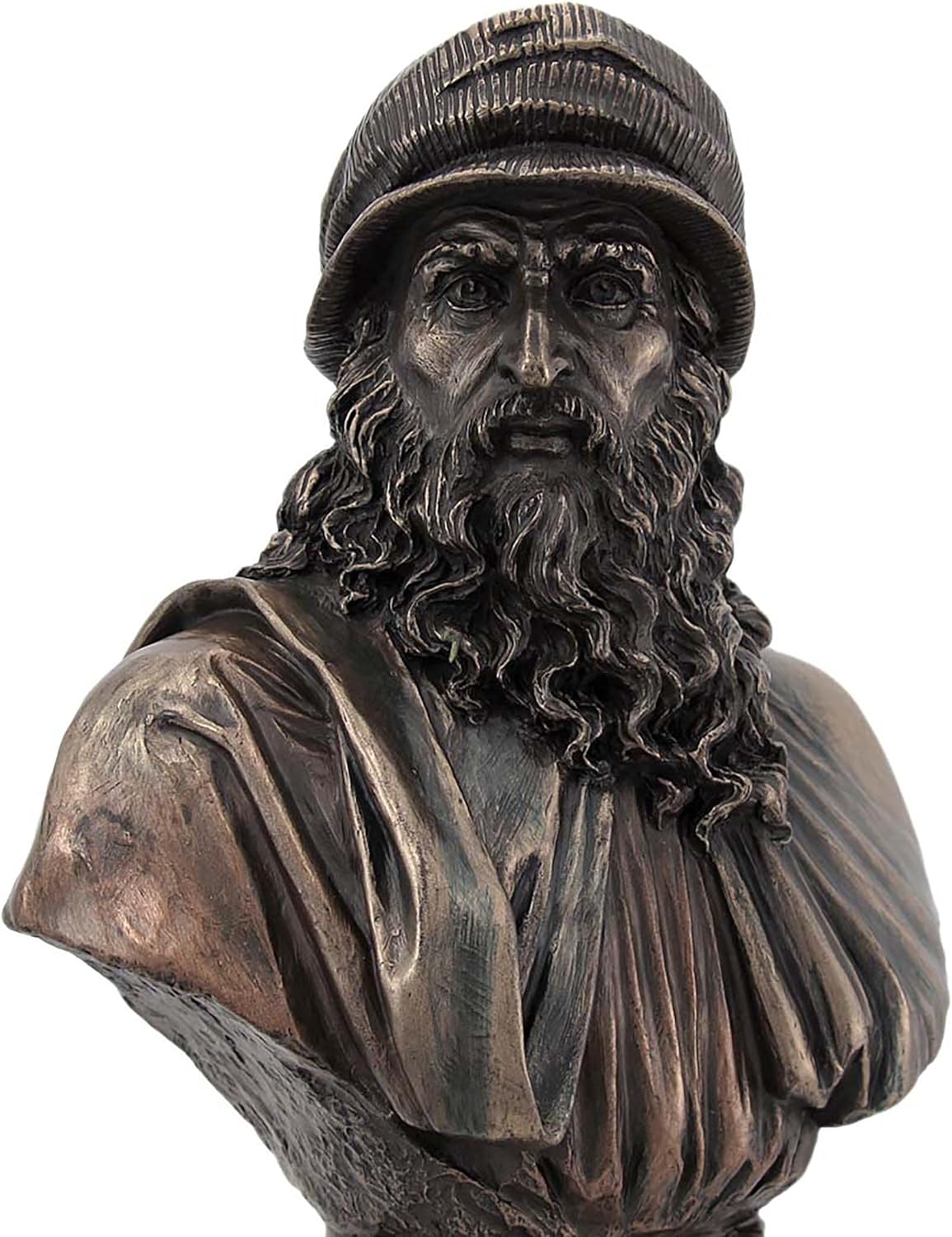 Leonardo Da Vinci Bronze Finish Bust Statue Artist