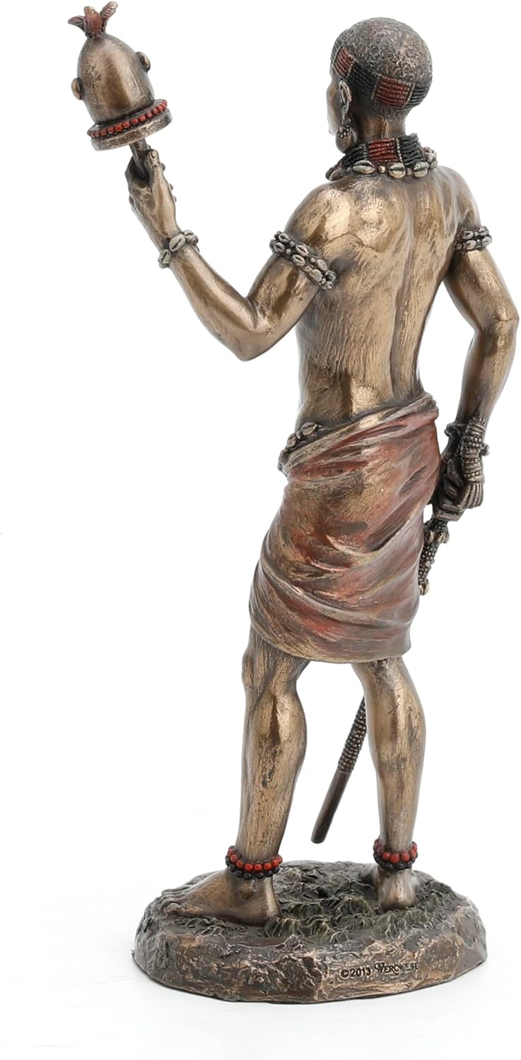 Bronze Finish Elegua African God Orisha Statue Santeria Yoruba Ellugua Ellegua