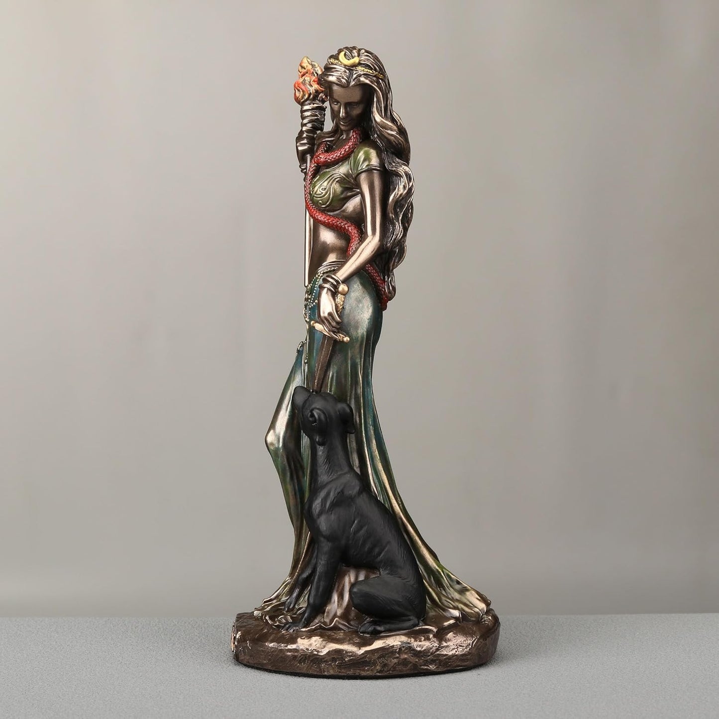 Veronese Design 6 1/8 Inch Hecate Greek Goddess of Magic Cold Cast Resin Bronze Finish Sculpture