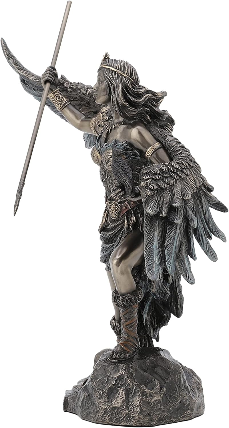 Veronese Design The Morrigan Celtic Phantom Queen Goddess of Battle Bronze Finish Statue, Length 8 5/8 x Width 4 3/8 x Height 8 5/8 (Inch) (WU77827A4)