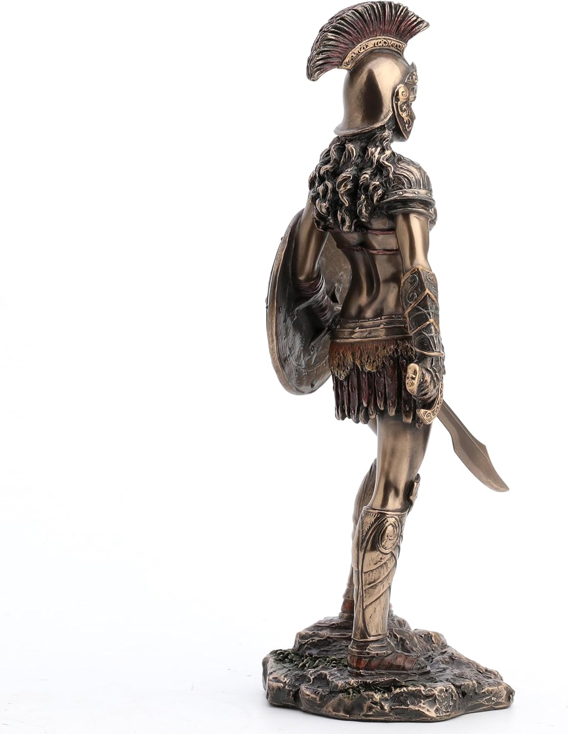 Veronese Design 9" Tall Amazon Warrior Wielding Sword and Shield Cost Cast Bronzed Resin Sculpture Collectible Figurine Greek Roman Spartan Gift