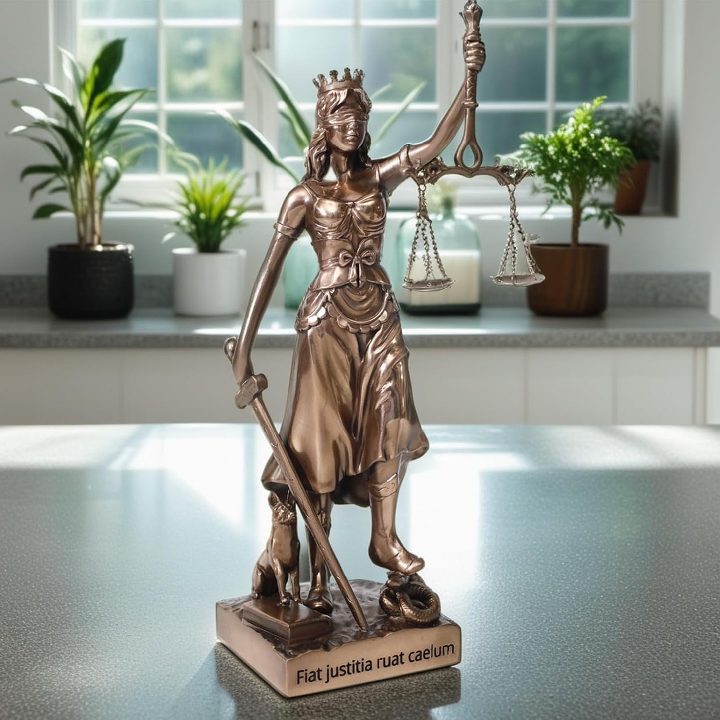 The Lady Justice Statue - Greek Roman Goddess of Justice 12.9inch Museum Grade Collectible Figurine