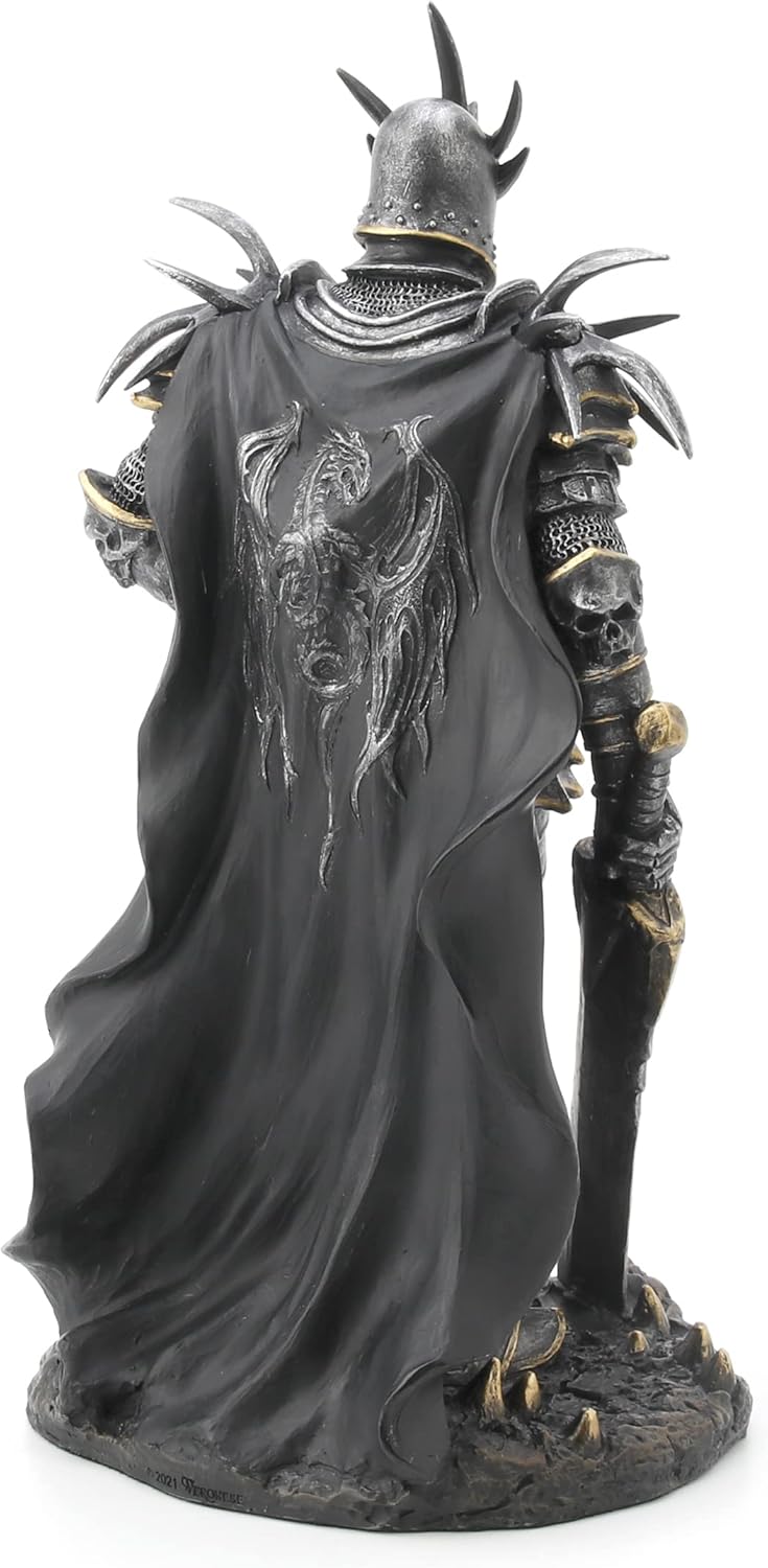 Veronese Design 10" Armoured Lich King with Great Sword Resin Sculpture Hand Painted Finish