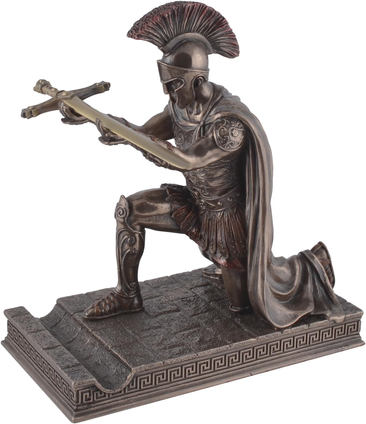 Veronese 708-7407 Letter Opener Roman Centurion Kneeling with Sword Sculpture Rome Legion