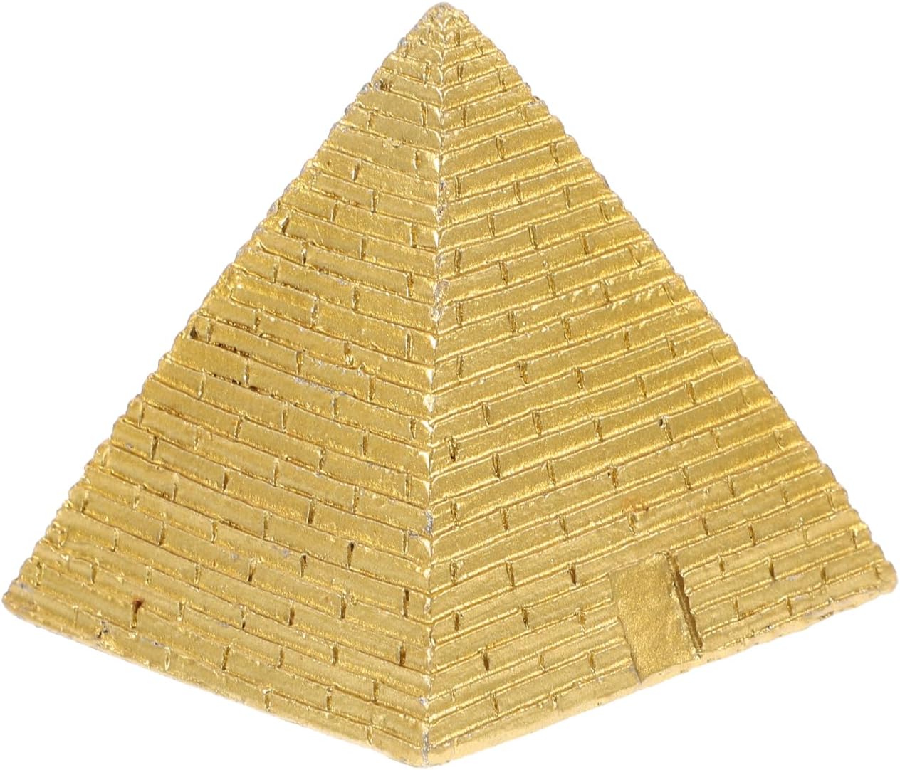 POPETPOP Resin Small Pyramid Model Egyptian Pyramid Mini Sculpture Decorative Figurine for Home Office Bookshelf Desk Display