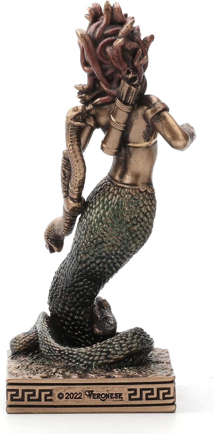 Veronese Design Medusa The Gorgon Resin Hand Painted Miniature Figurine