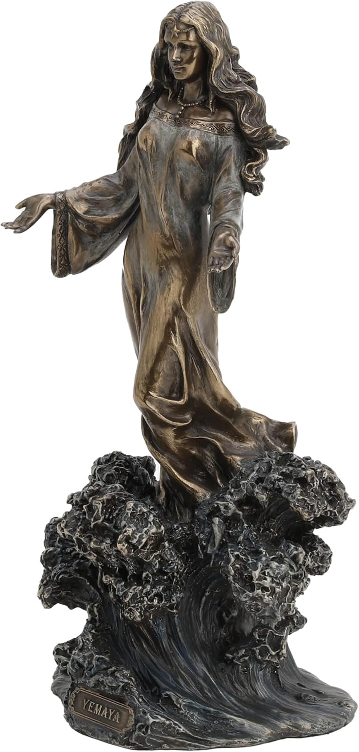 emaya - Mother of All Standing on Ocean Wave Statue