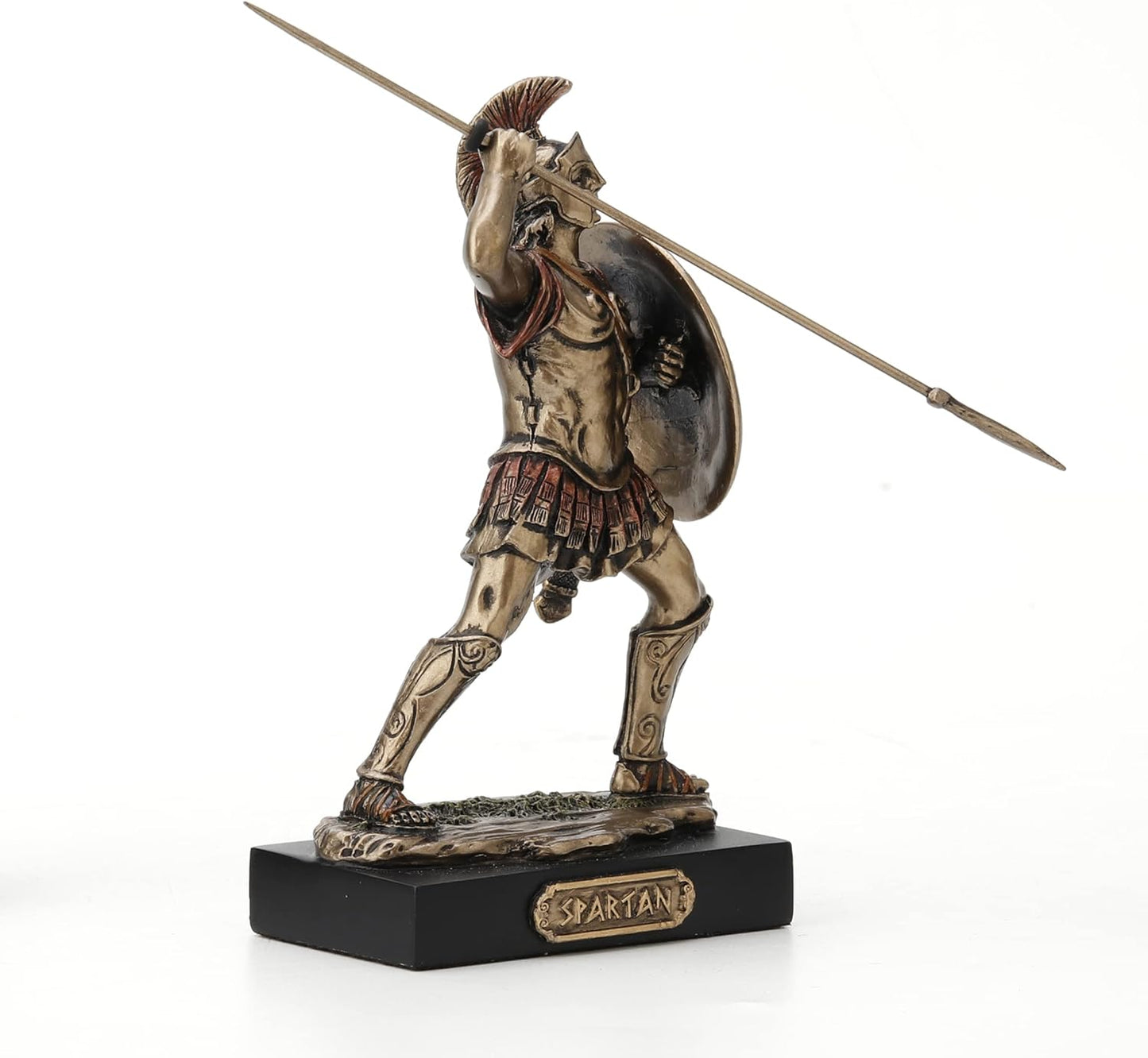 Veronese Design 4 7/8" Spartan Warrior Miniature Figurine Hand Painted Resin Statue