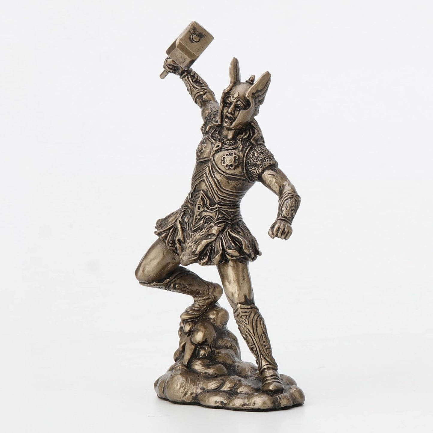 Veronese Design 4 1/2" Thunder God Thor Norse Viking Figurine Painted Resin Miniature Statue