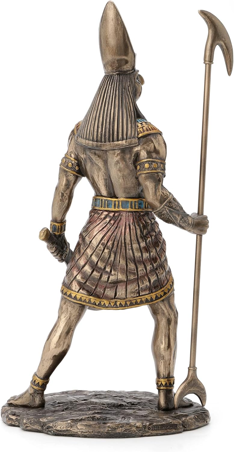 Horus Egyptian God Holding Scepter Statue