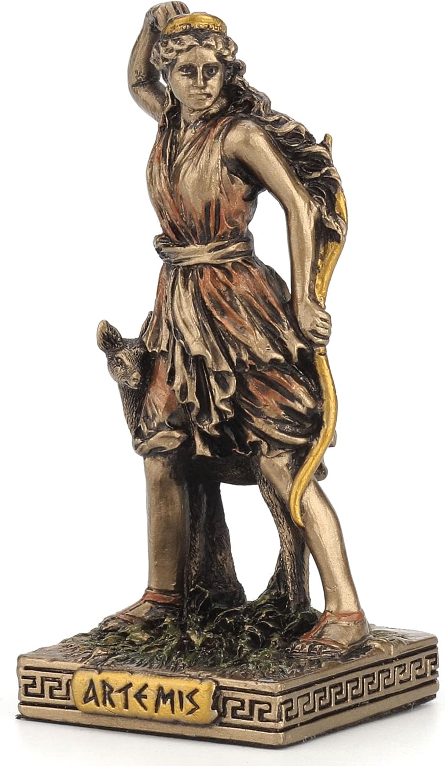 Veronese Design Greek Gods Miniature Figurine (Artemis, Bronze)