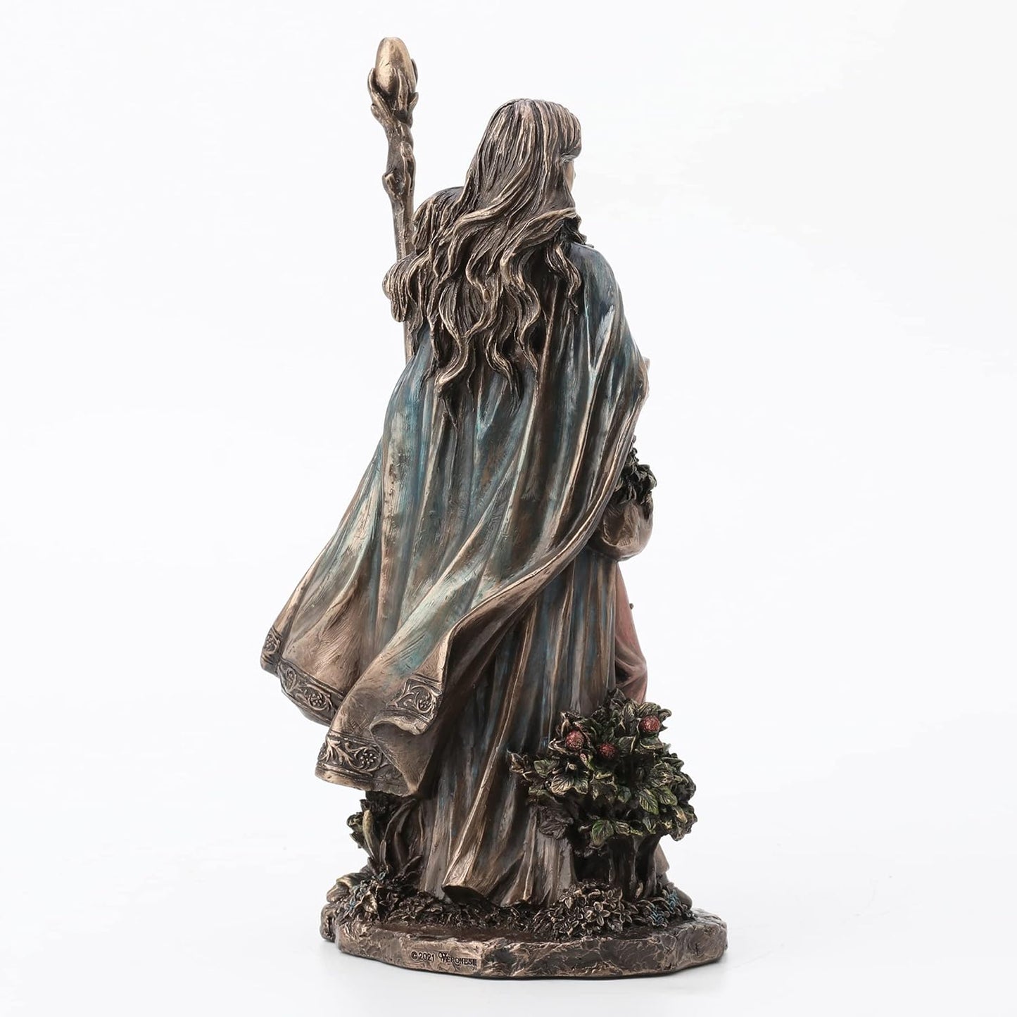 9 1/2" Eir The Valkyrie of Protection Resin Statue Cast Bronze Finish