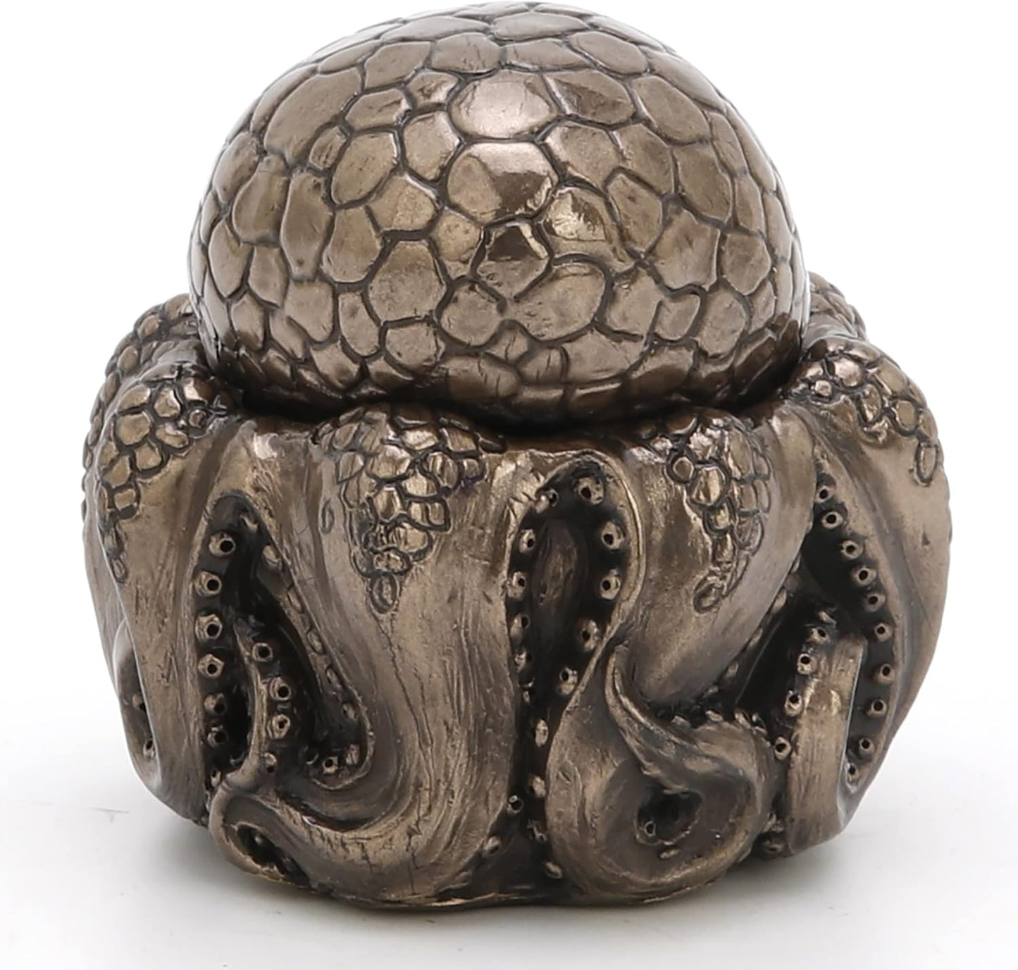 Veronese Design 2 3/4" Dwarf Octopus Mini Trinket Box Resin Sculpture Bronze Finish