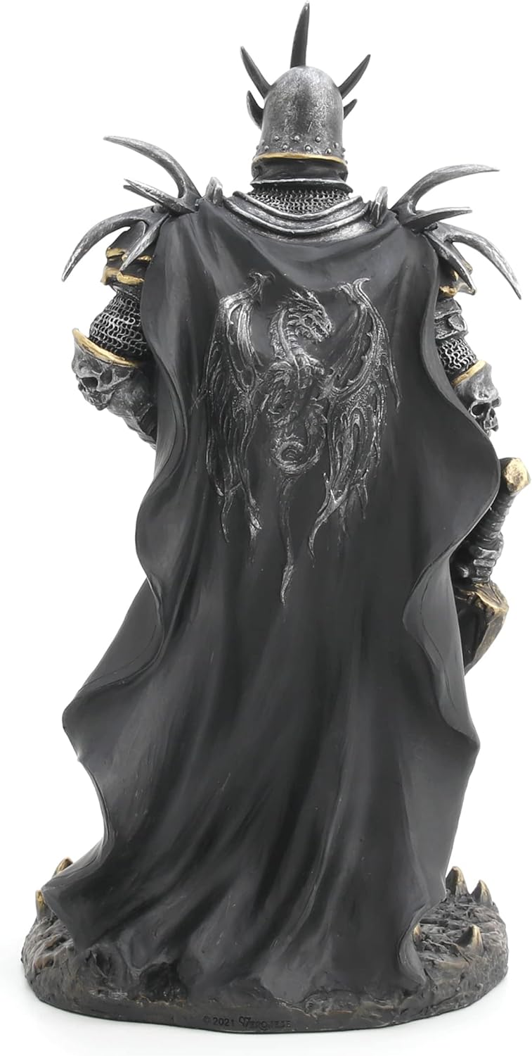 Veronese Design 10" Armoured Lich King with Great Sword Resin Sculpture Hand Painted Finish