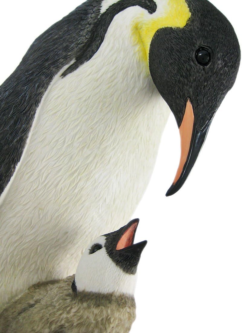 Mother And Child Penguin Statue Baby Chick