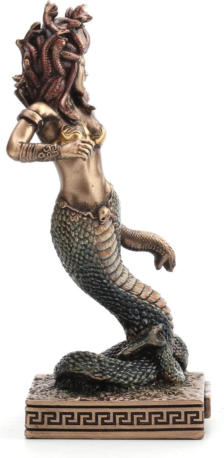 Veronese Design Medusa The Gorgon Resin Hand Painted Miniature Figurine