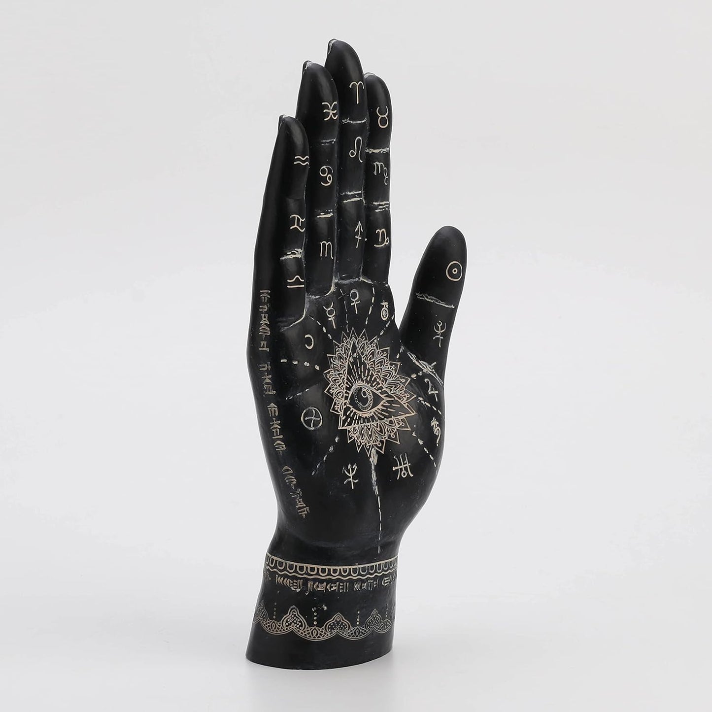 Veronese Design 9 1/2" Mystic Eye of Providence Hamsa Hand Resin Figurine