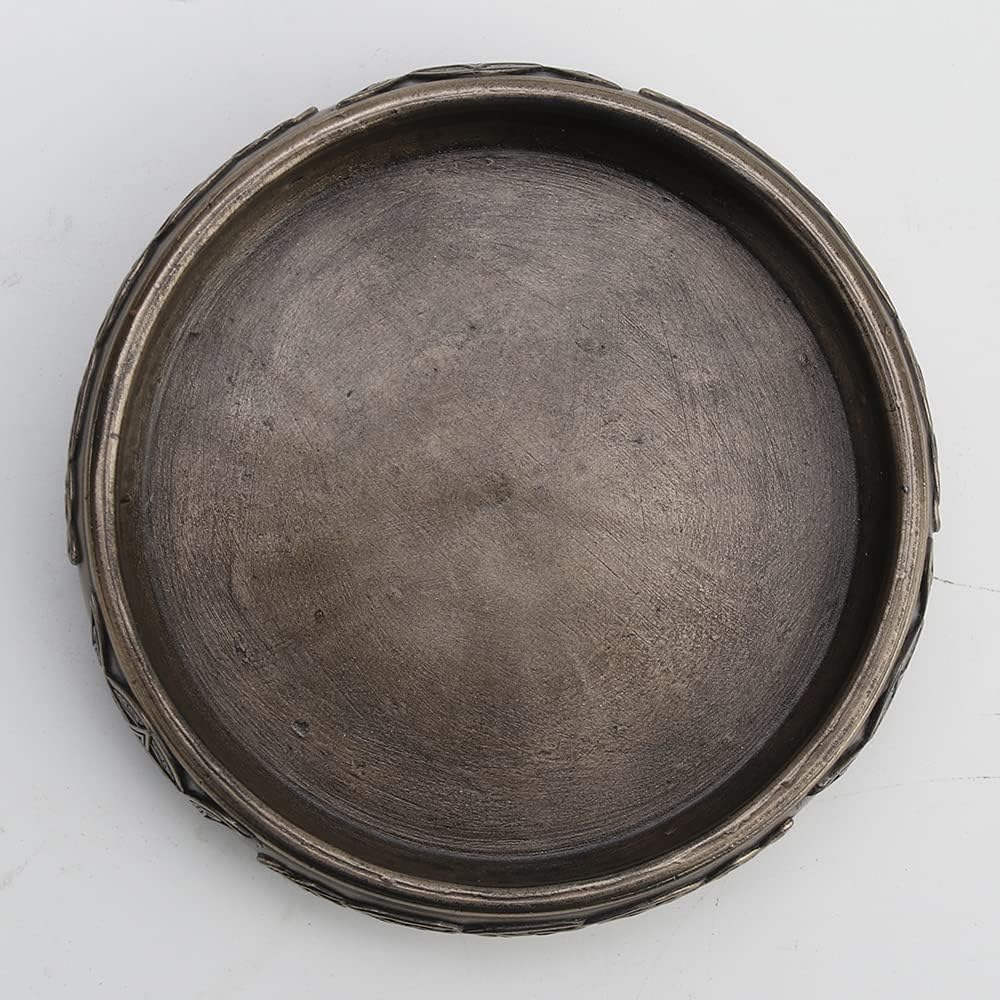 Veronese Design 1 Inch Tall Celtic Triple Moon Goddess Sigil Tray Cold Cast Bronzed Resin Sculpture Candle Holder Tealight Tray