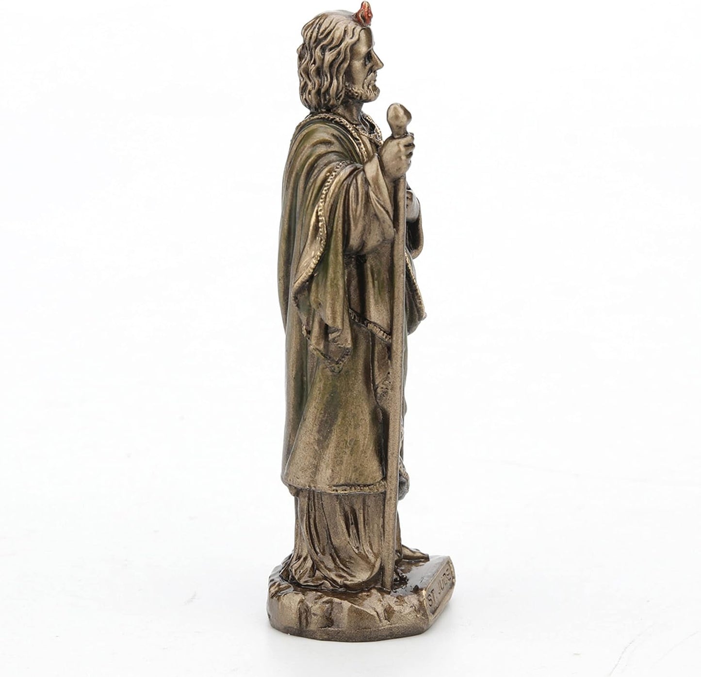 Veronese Design 3 3/8" Saint Jude The Apostle Resin Miniature Statue Hand Painted Bronze Finish