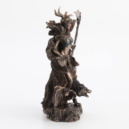 Veronese Design 10.4 Inch Hel Norse Goddess of Underworld Antique Bronze Sculpture