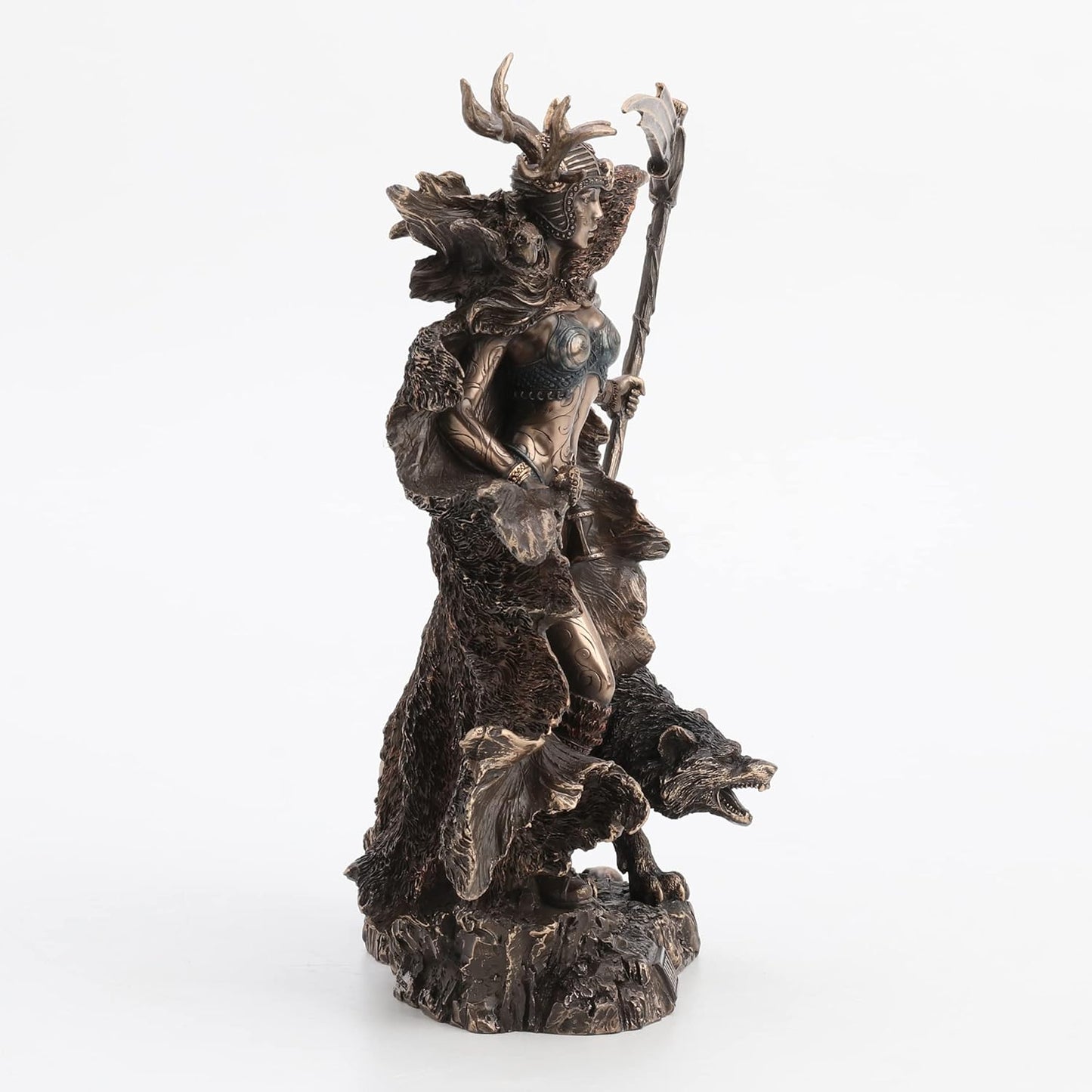 Veronese Design 10.4 Inch Hel Norse Goddess of Underworld Antique Bronze Sculpture