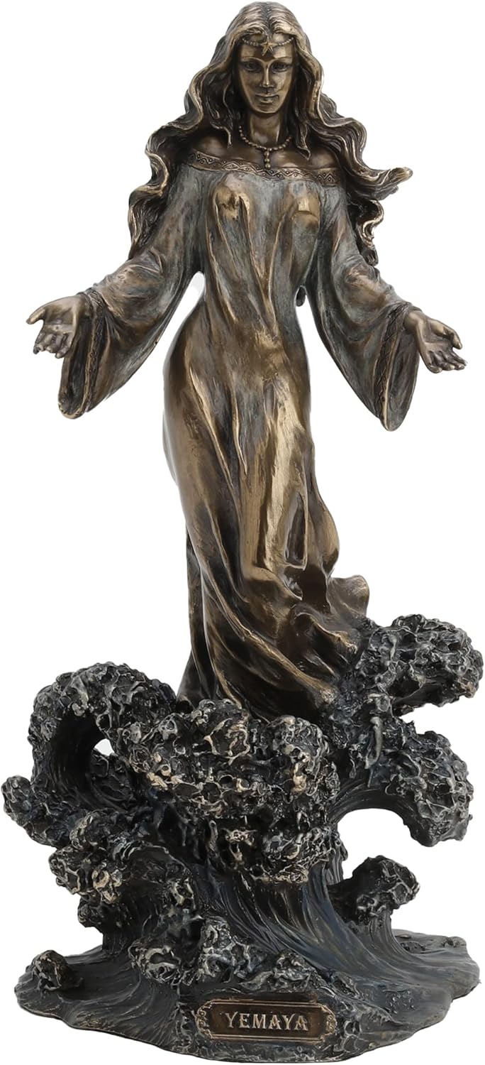 emaya - Mother of All Standing on Ocean Wave Statue